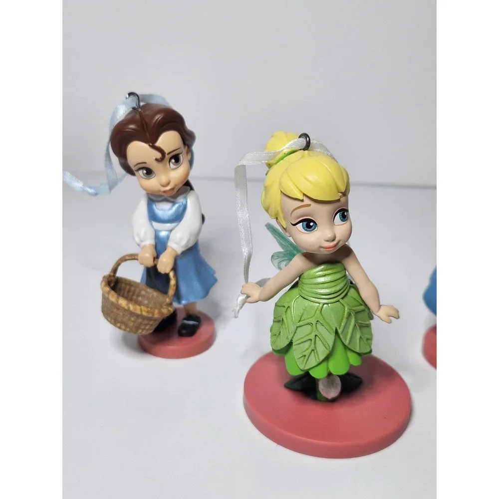 Disney Store Animators Collection Ornament Lot of 6 Princess Tink Ariel Aurora